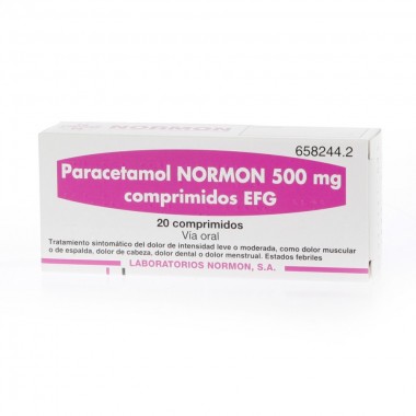 PARACETAMOL NORMON EFG 500...