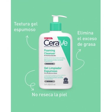CERAVE GEL LIMPIA ESPUMOSO...